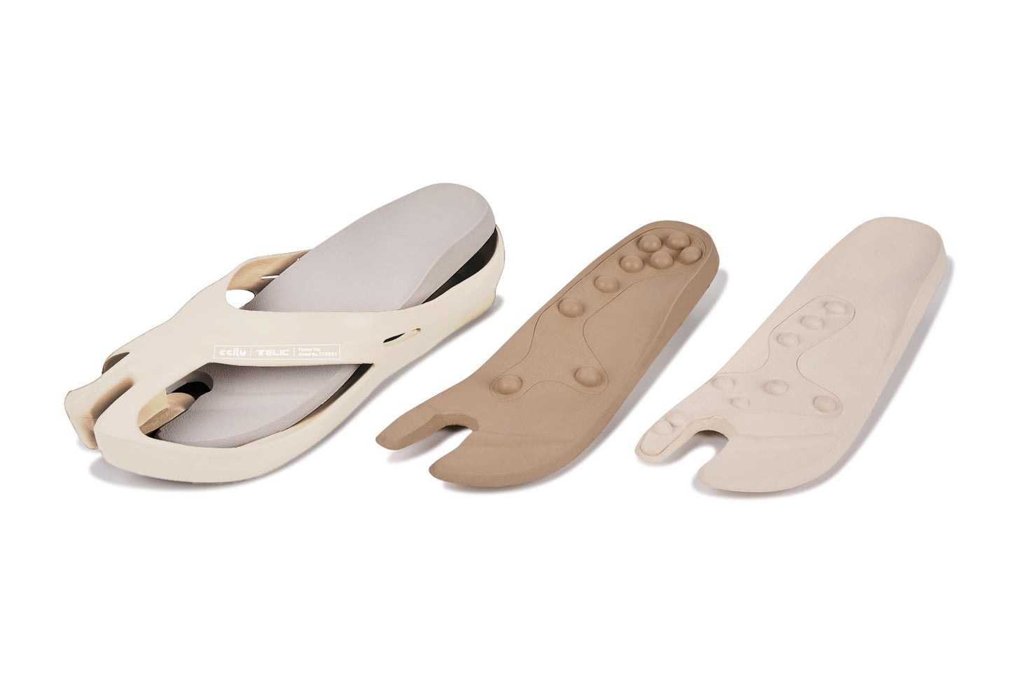 【Telic】SiliComfy® 3in1桑足鞋-霜白（男款）