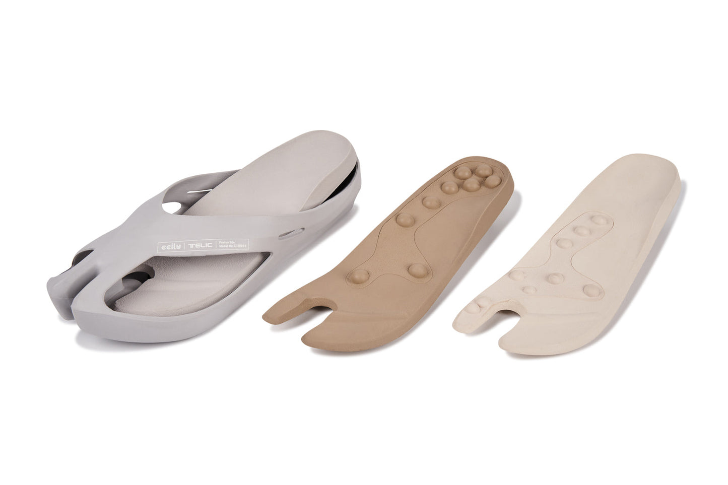 【Telic】SiliComfy® 3in1桑足鞋-銀灰（男款）