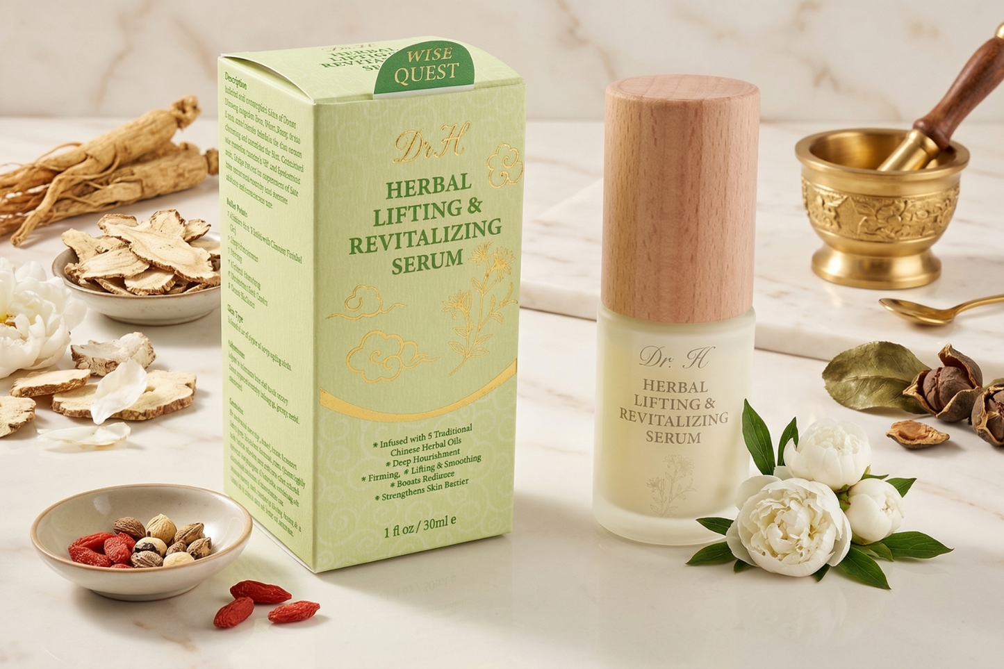 Wisequest 草本煥顏提升精華液