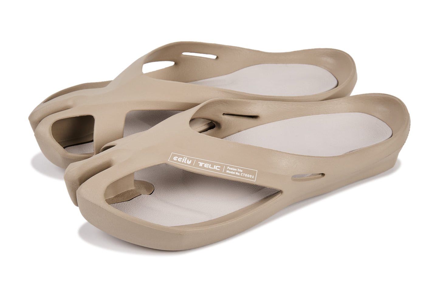 【Telic】SiliComfy® 3in1桑足鞋-杏棕（女款）