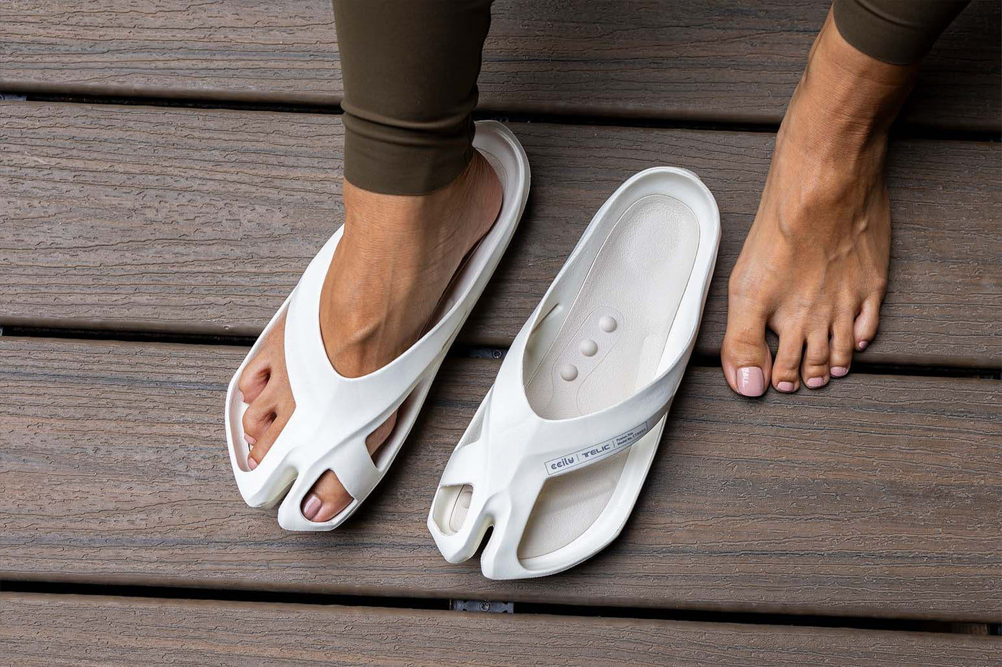 〖Telic〗SiliComfy® 3in1 桑足鞋 — 霜白（女款）